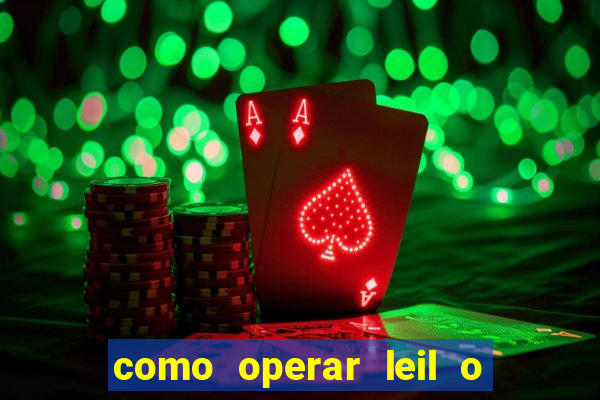 como operar leil o de abertura mini indice